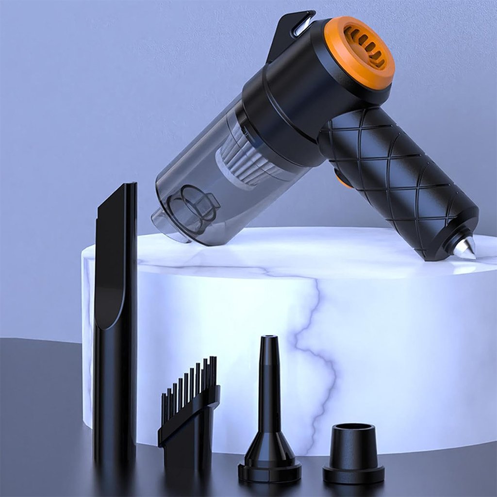 مكنسة كهربائية ومنفاخ هواء صغيران وقويان 2 في 1 - الصورة 2