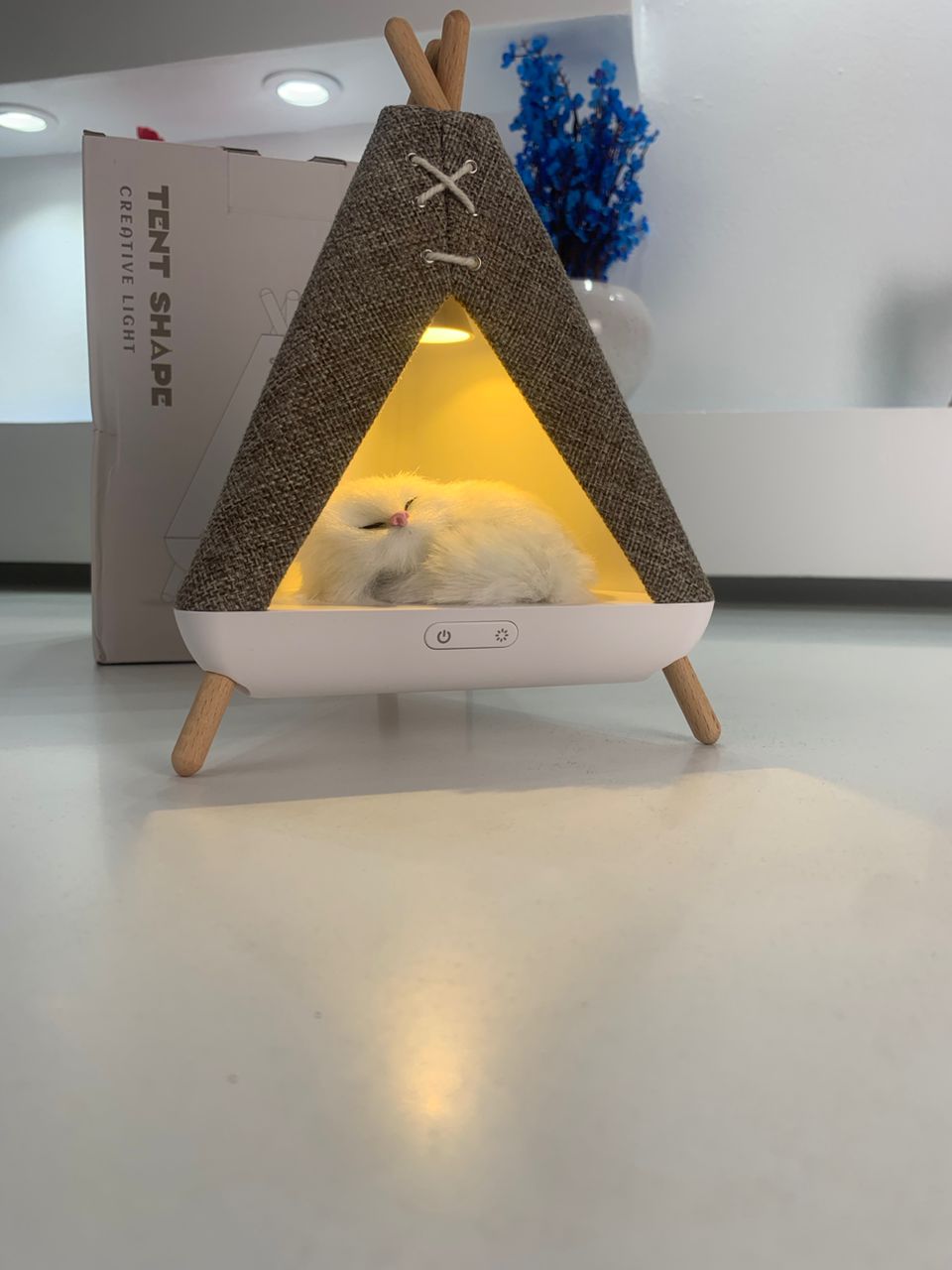 Veilleuse et Haut Parleur design en forme de tente – مكبر صوت على شكل خيمة - الصورة 2