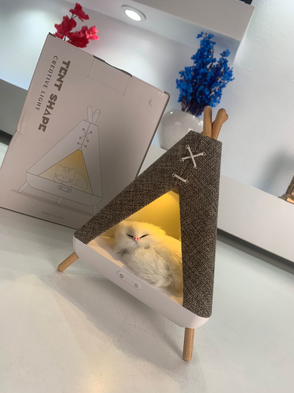 Veilleuse et Haut Parleur design en forme de tente – مكبر صوت على شكل خيمة - الصورة 3