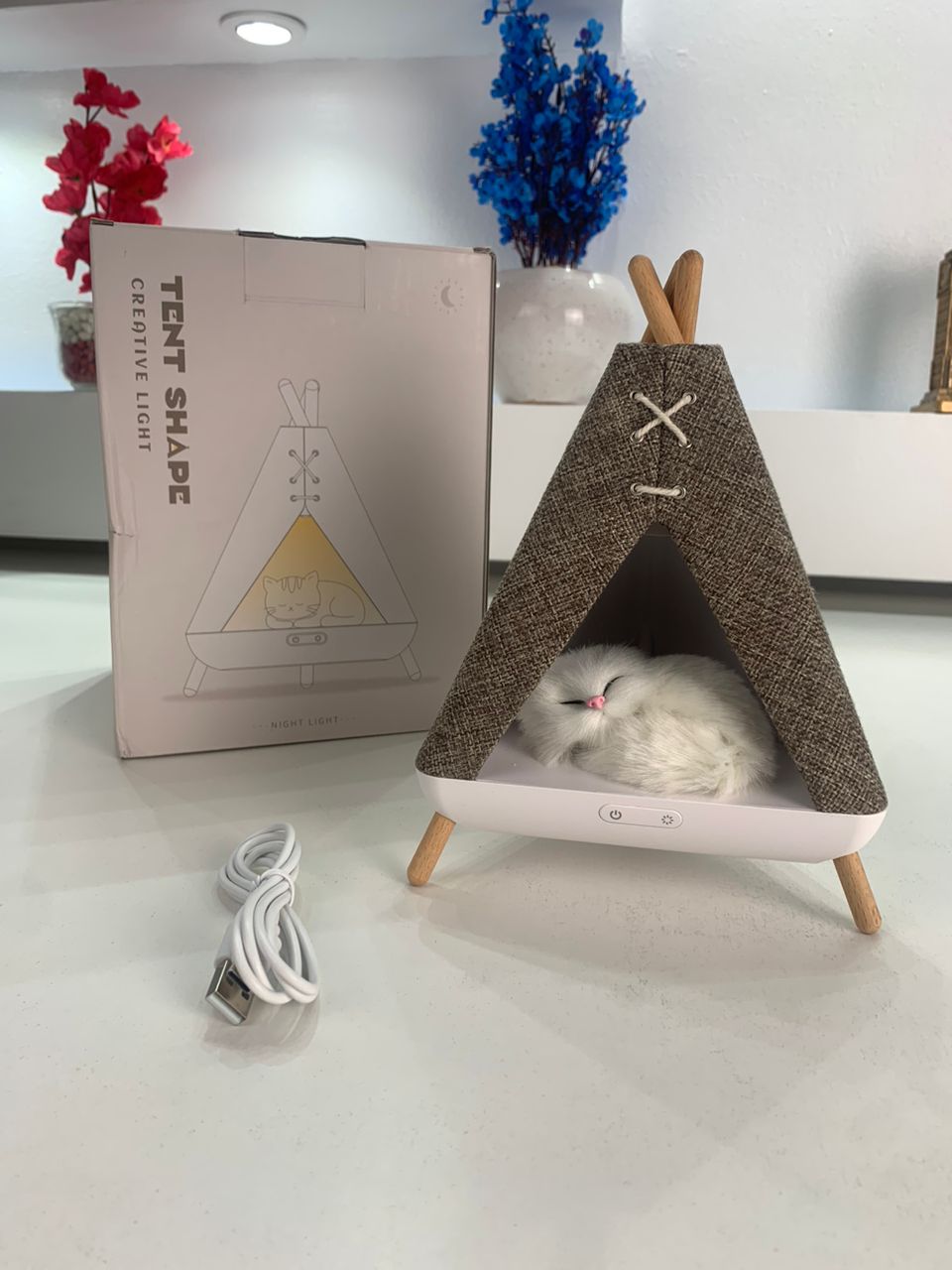 Veilleuse et Haut Parleur design en forme de tente – مكبر صوت على شكل خيمة - الصورة 4