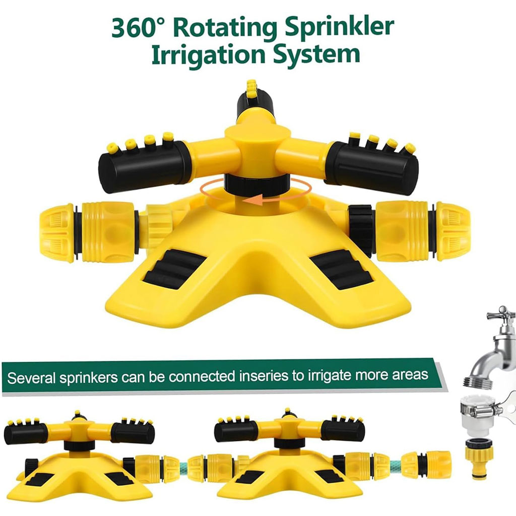 Arroseur Rotatif pour Jardins Rotation à 360° avec Deux Modes d’arrosage – أداة رش الحدائق - الصورة 5