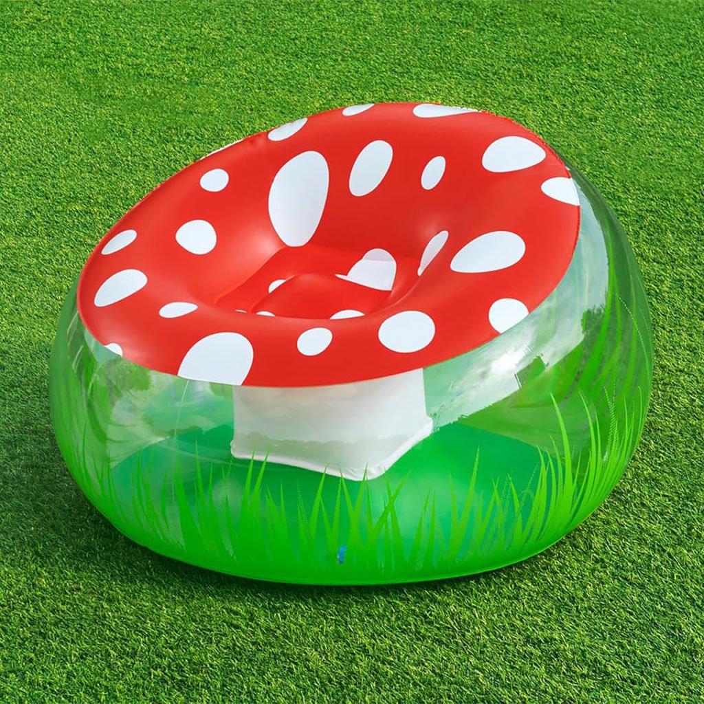 كرسي فطر عملاق قابل للنفخ 112×112×66 سم - الصورة 4