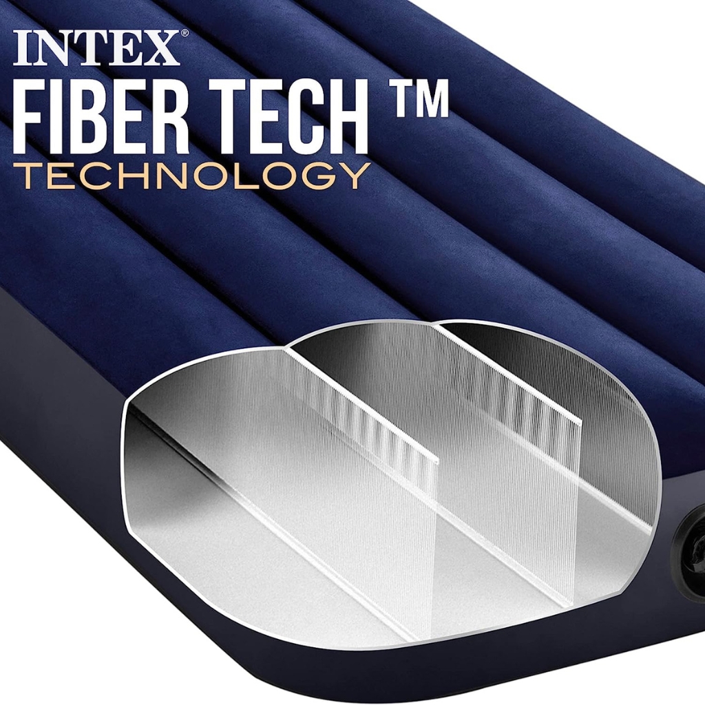 matelas gonflable fiber tech technology 191×76×25cm – intex 64756