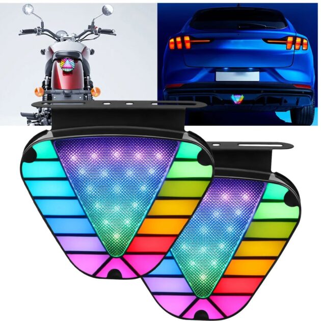 قطعتان من مصابيح مثلثة...