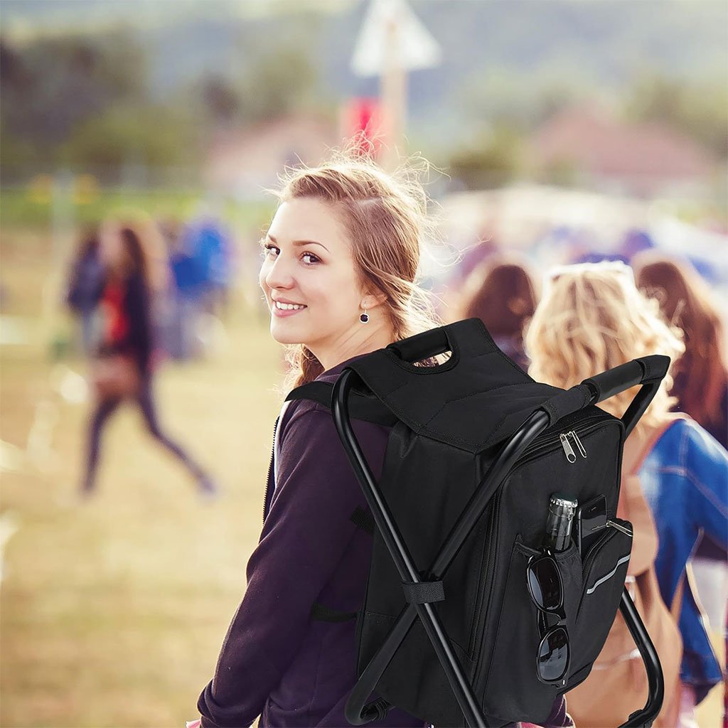 حقيبة ظهر معزولة 3 في 1 وكرسي تخييم - الصورة 5