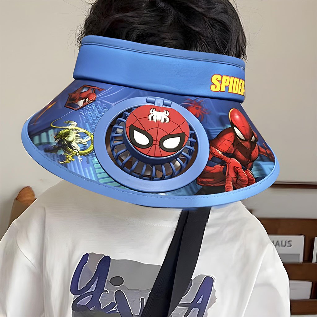 قبعة صيفية مزودة بمروحة - الصورة 2