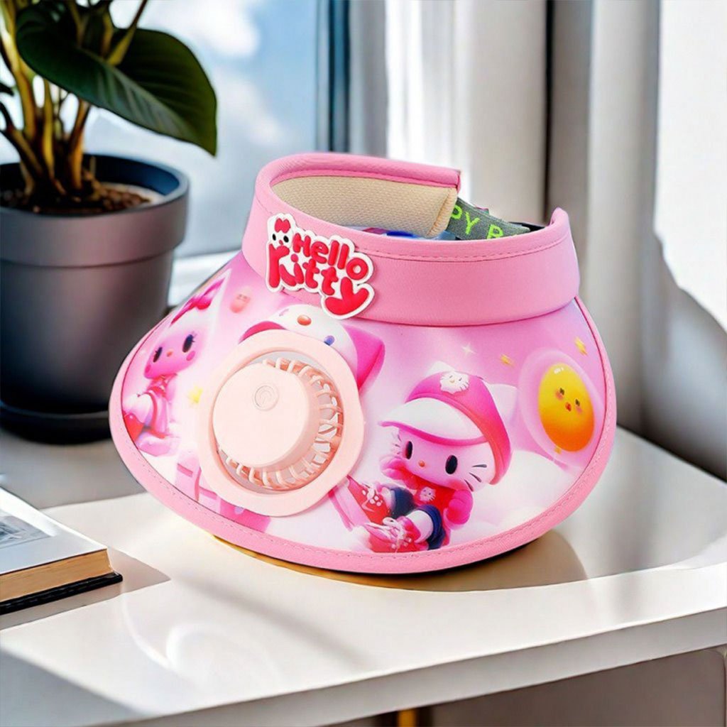 قبعة صيفية مزودة بمروحة - الصورة 6