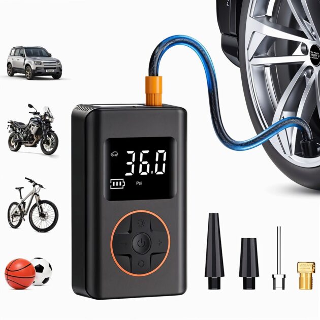 ضاغط هواء لإطارات السيارات...