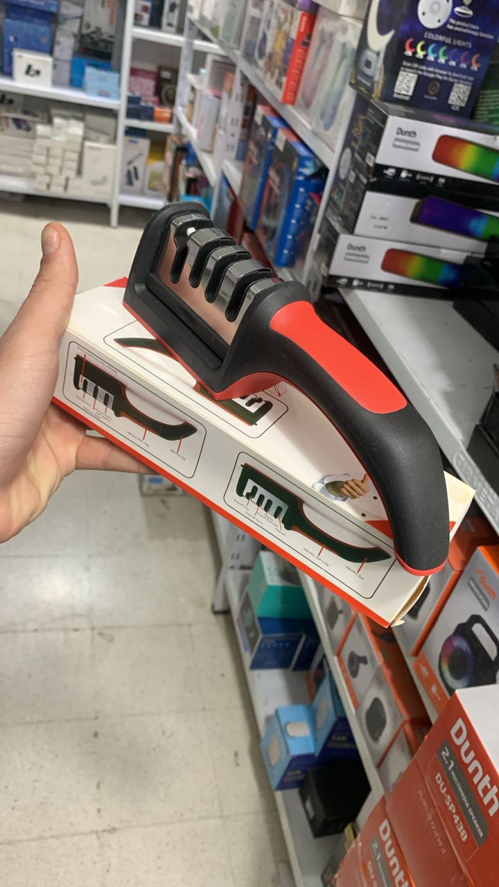 Aiguisoir de couteaux a 3 étapes en acier diamant enduit de céramique , outils d’affûtage de cuisine - الصورة 3