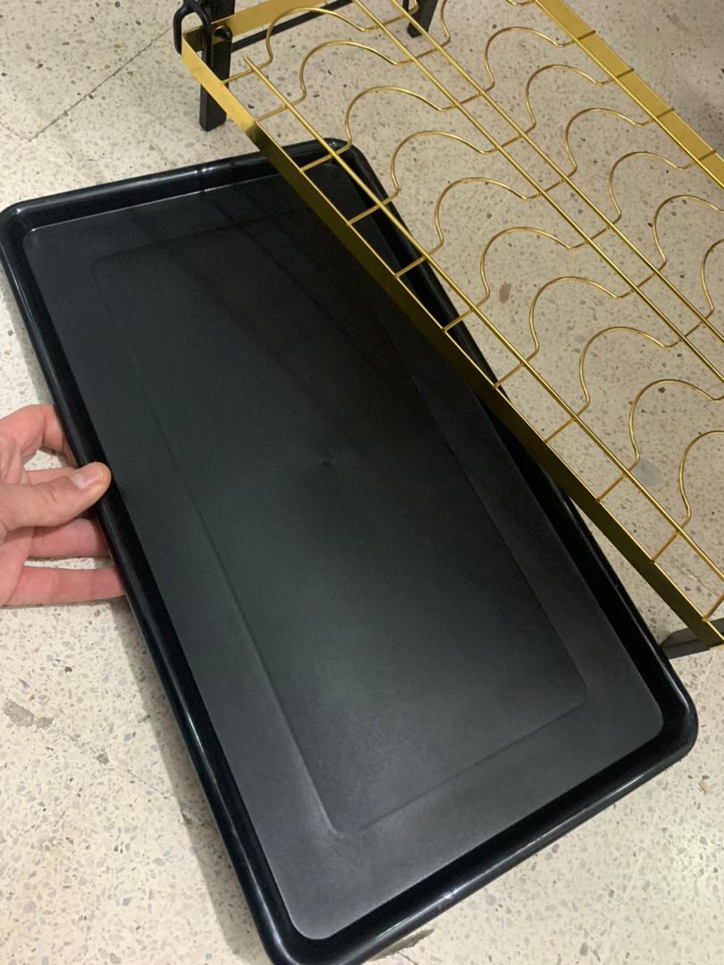 Égouttoir à Vaisselle 2 Niveaux Gold pour Comptoir de Cuisine – حامل أواني ذهبي - الصورة 2