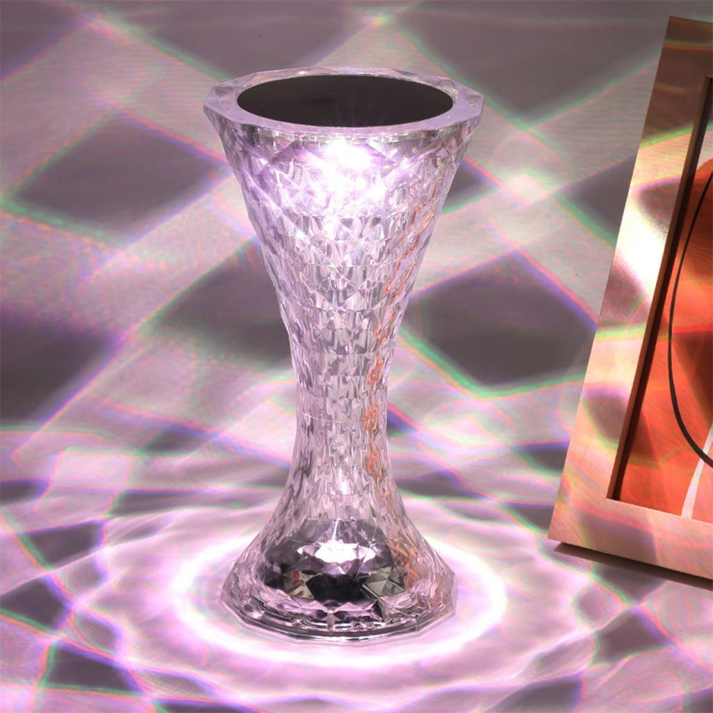 مصباح طاولة لاسلكي يعمل باللمس من الكريستال لغرفة النوم - الصورة 8