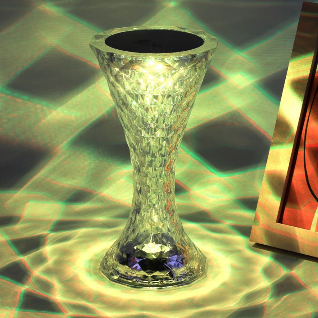 مصباح طاولة لاسلكي يعمل باللمس من الكريستال لغرفة النوم - الصورة 2