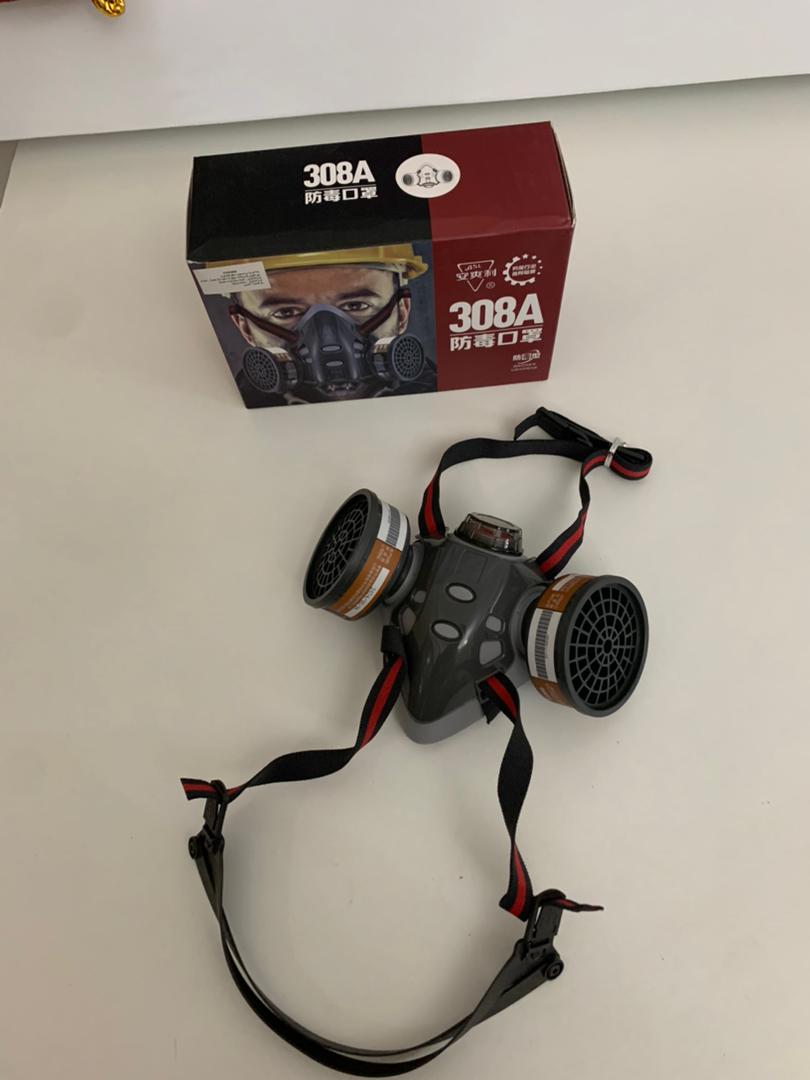 Masque de protection gaz avec 2 filtres au gel de silice – قناع تنفس للحرفيين - الصورة 3