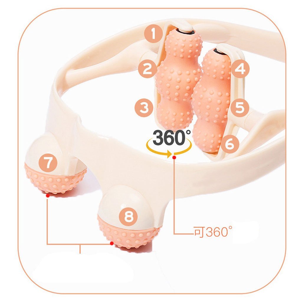 جهاز تدليك للجسم مزود بست عجلات كروية وكرتين - الصورة 4