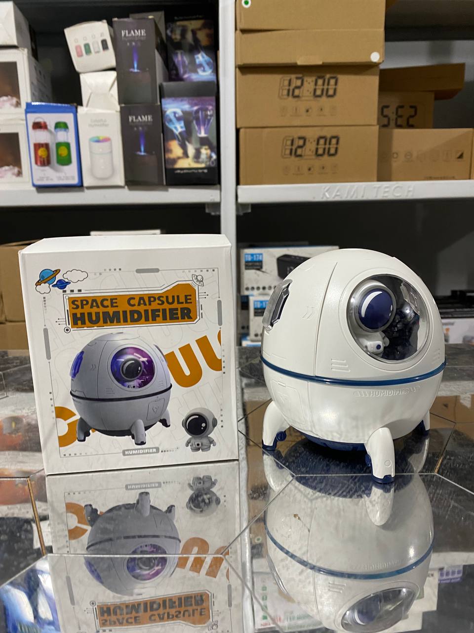 Humidificateur d'air électrique Spacecraft avec lumière LED - الصورة 2