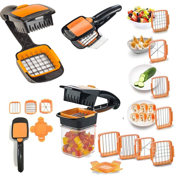 Home Chef Nicer Dicer Multi-Cutter 5en1 Pour Fruits Et Légumes - الصورة 3