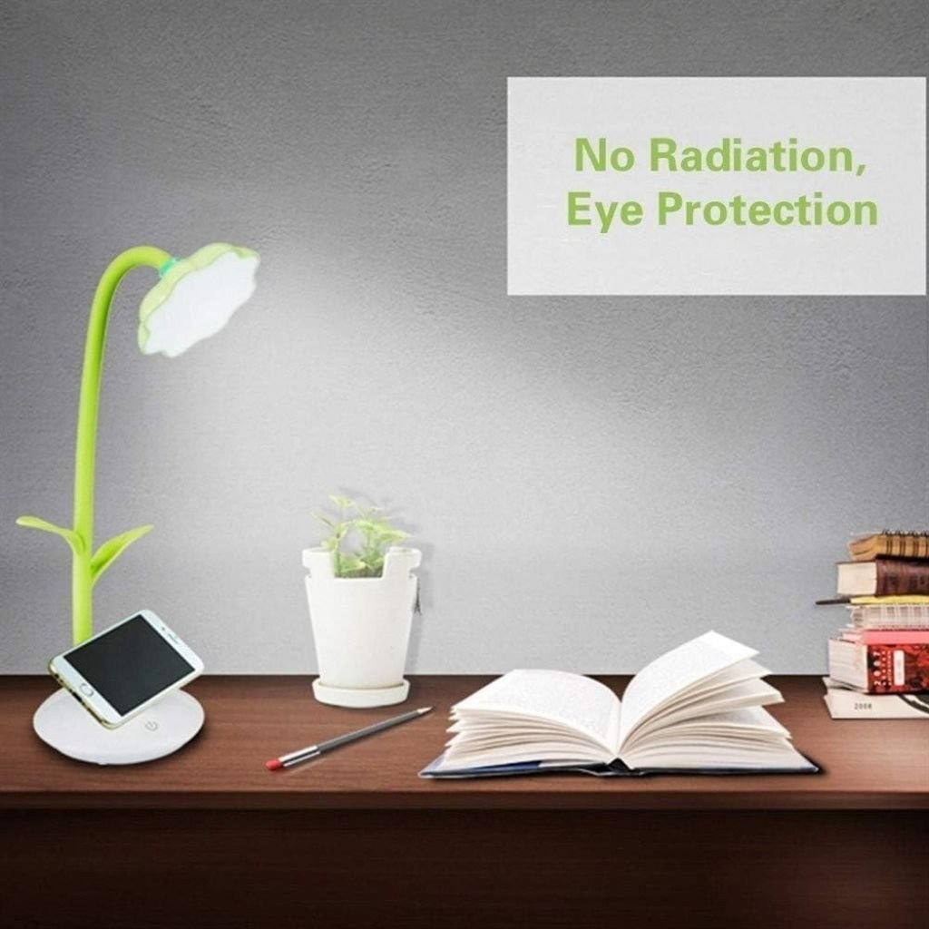 مصباح مكتبي على شكل زهرة عباد الشمس مع حامل - الصورة 4