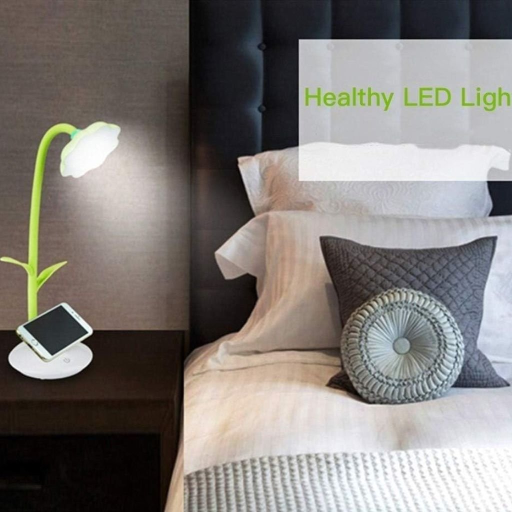 مصباح مكتبي على شكل زهرة عباد الشمس مع حامل - الصورة 3