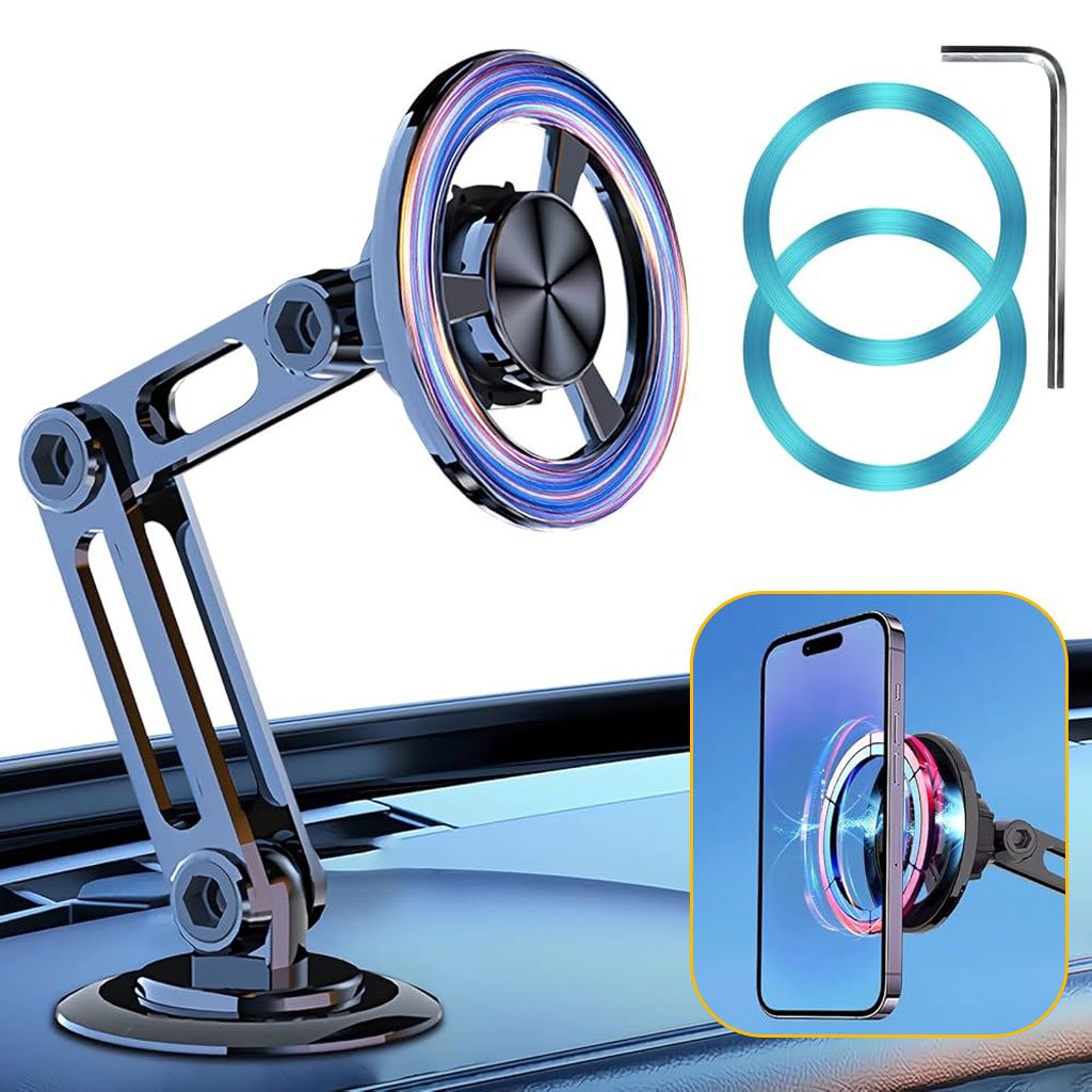 حامل هاتف مغناطيسي للسيارة يدور 360 درجة