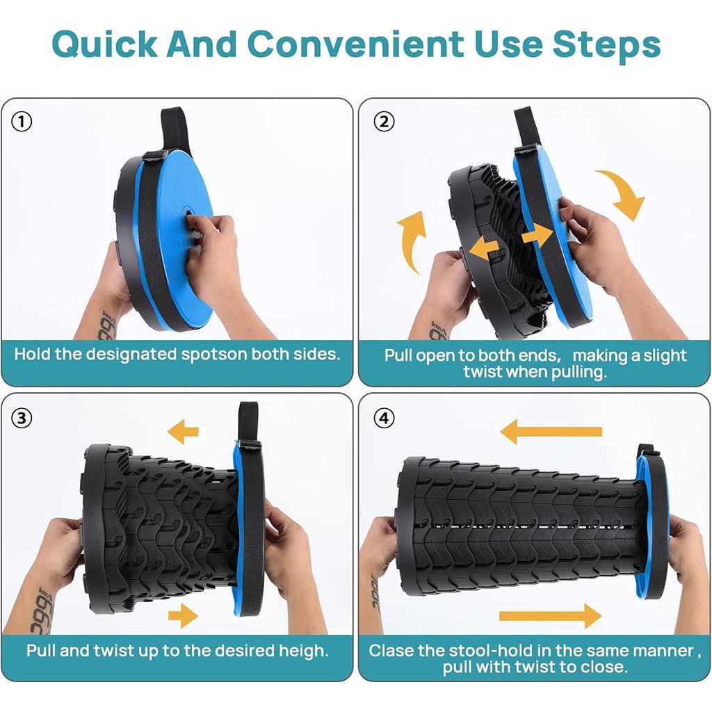 كرسي تلسكوبي محمول للتخييم والنزهات - الصورة 3