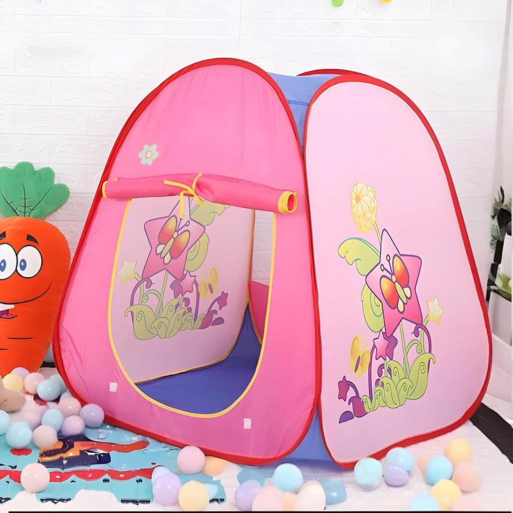 خيمة لعب مع 10 كرات ملونة - الصورة 3