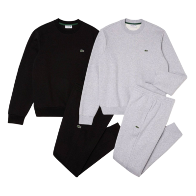 ensemble LACOST high quality P15D9 noir/ gris