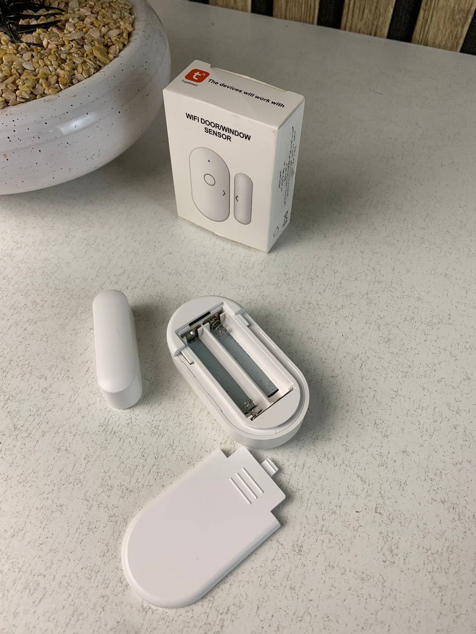 مستشعر ذكي للأبواب والنوافذ WiFi مع إنذار مغناطيسي - الصورة 2