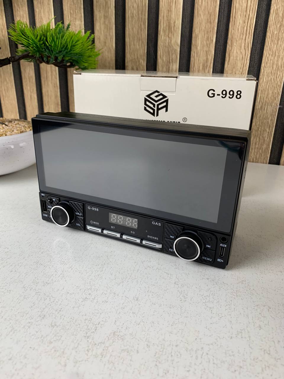 راديو سيارة 2DIN بشاشة لمس مع CarPlay وAndroid Auto وBluetooth وWi-Fi - الصورة 4