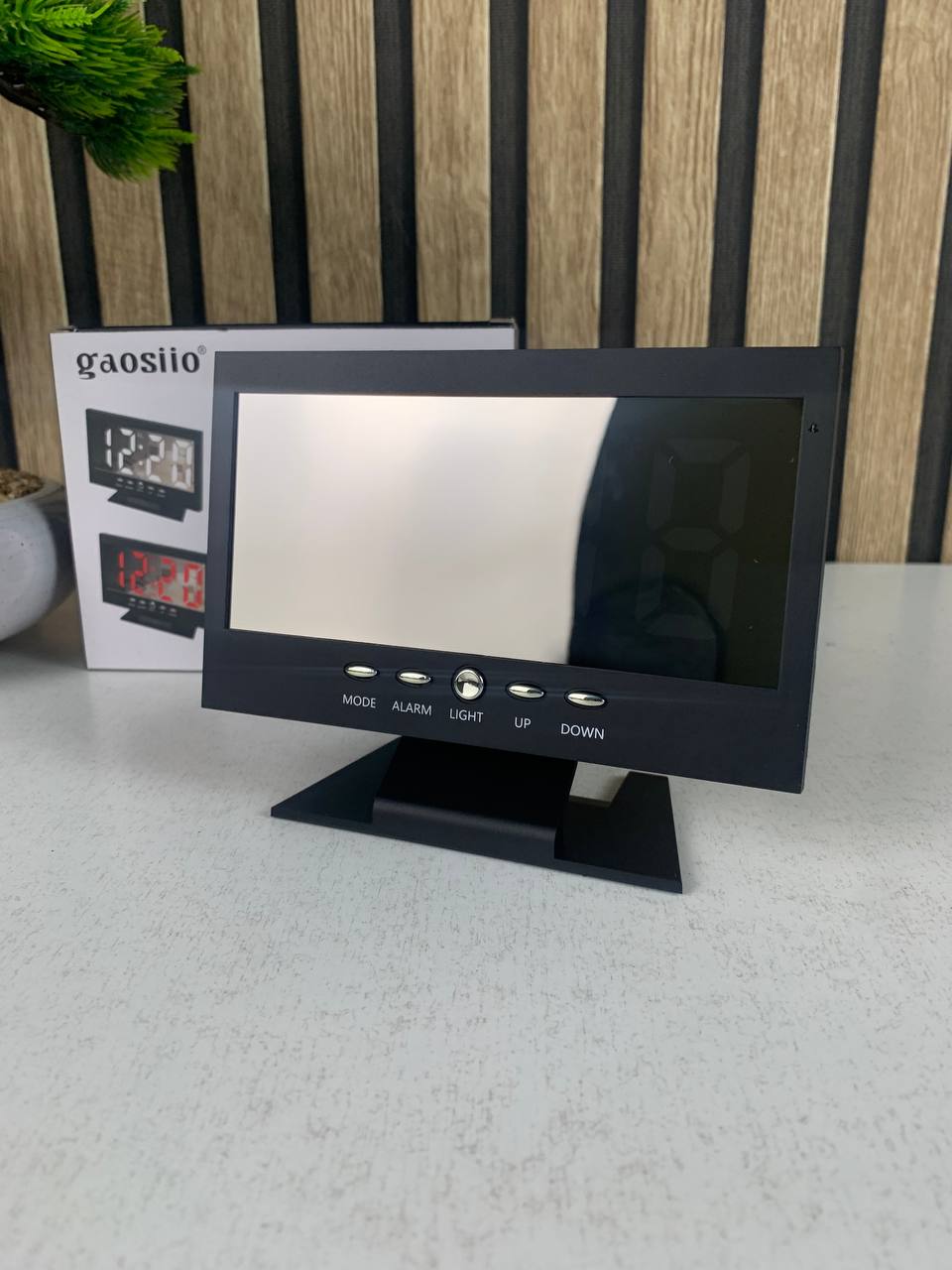 ساعة منبه رقمية DS-8082L بشاشة LED عاكسة حديثة - الصورة 3