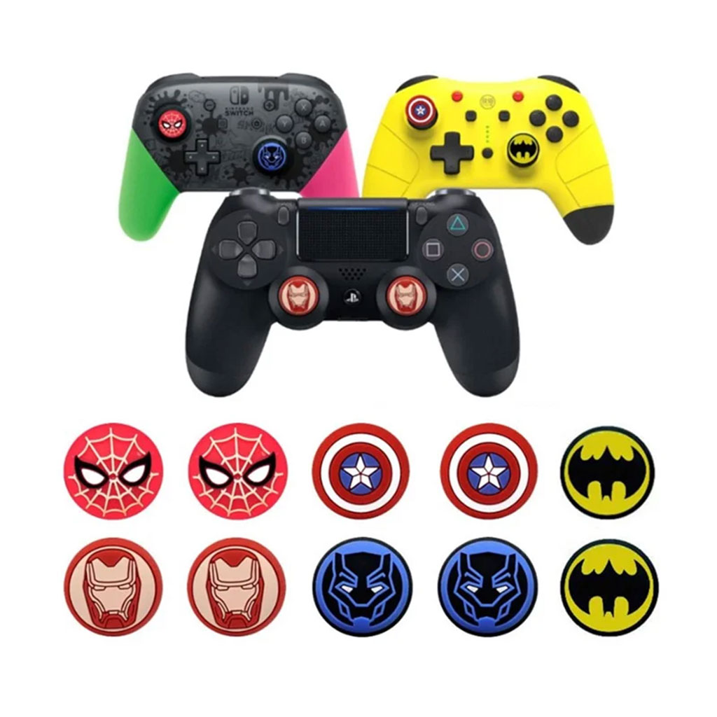 طقم 8 قطع أغطية سيليكون ناعمة لعصي التحكم في يد الألعاب - الصورة 9