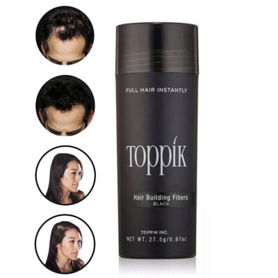 ألياف Toppik السوداء لتكثيف الشعر