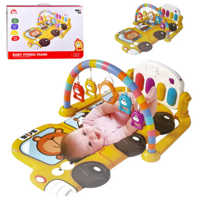 بساط بيانو تفاعلي للرضع Baby Explorer مع ألعاب معلقة