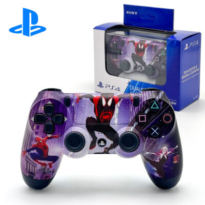 يد تحكم لاسلكية PS4 DualShock إصدار Spider (High Copy) ببطارية قابلة للشحن