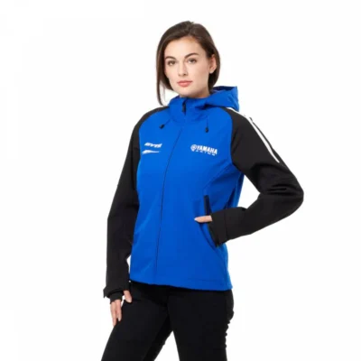 سترة ياماها ريسينغ Softshell زرقاء  بقبعة للجنسين