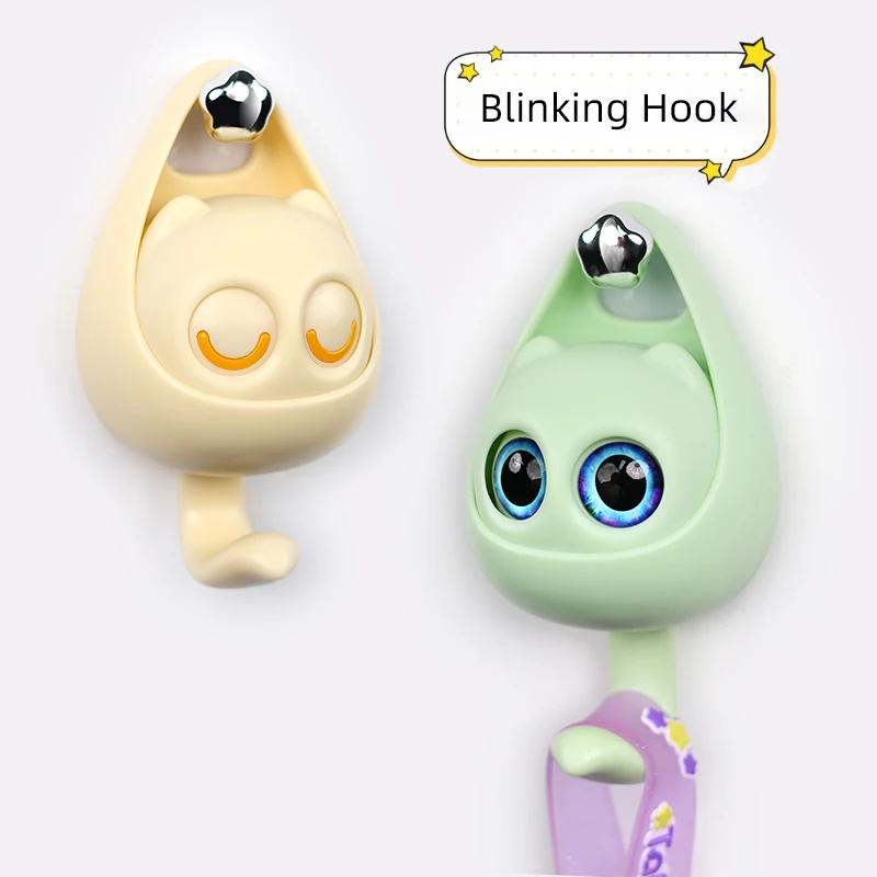 خطافات حائط لاصقة من ABS بتصميم لطيف ومبتكر (قطعتين) - الصورة 8