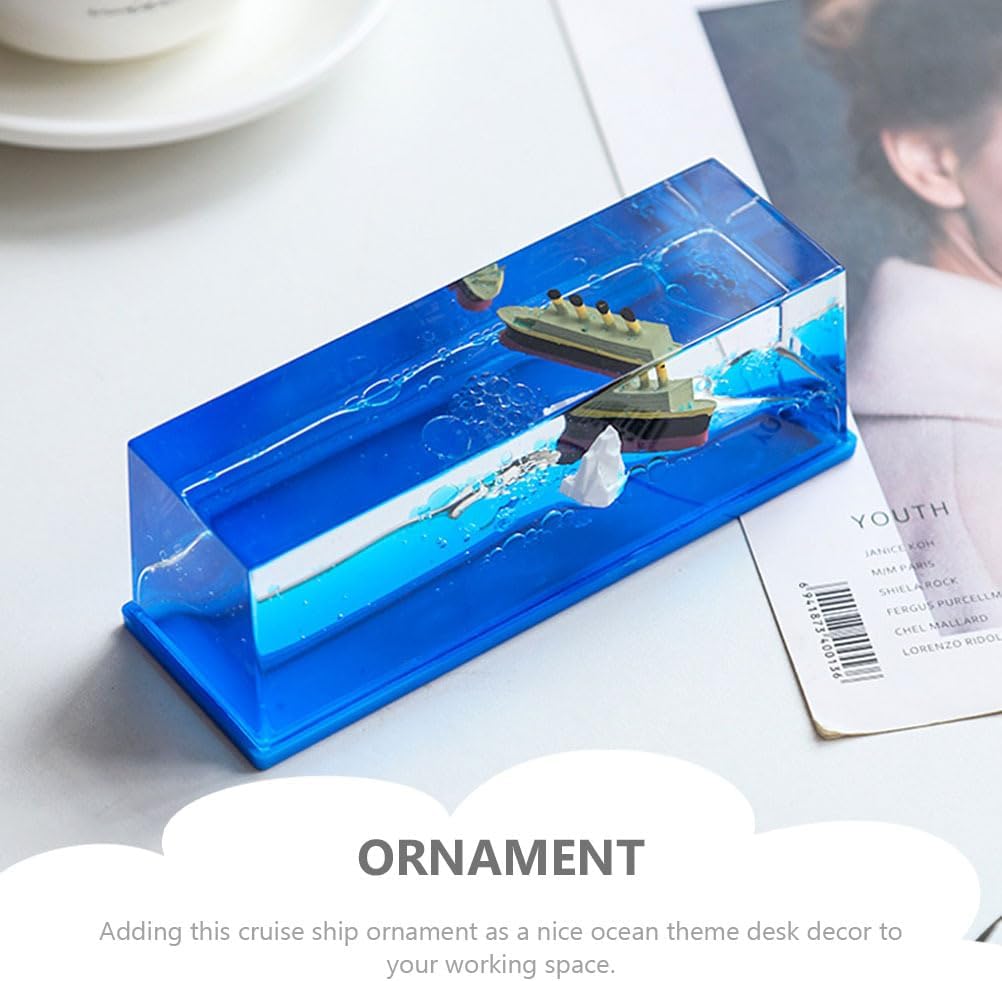 زينة ديكورية على شكل سفينة سياحية لا تغرق V2 - الصورة 4