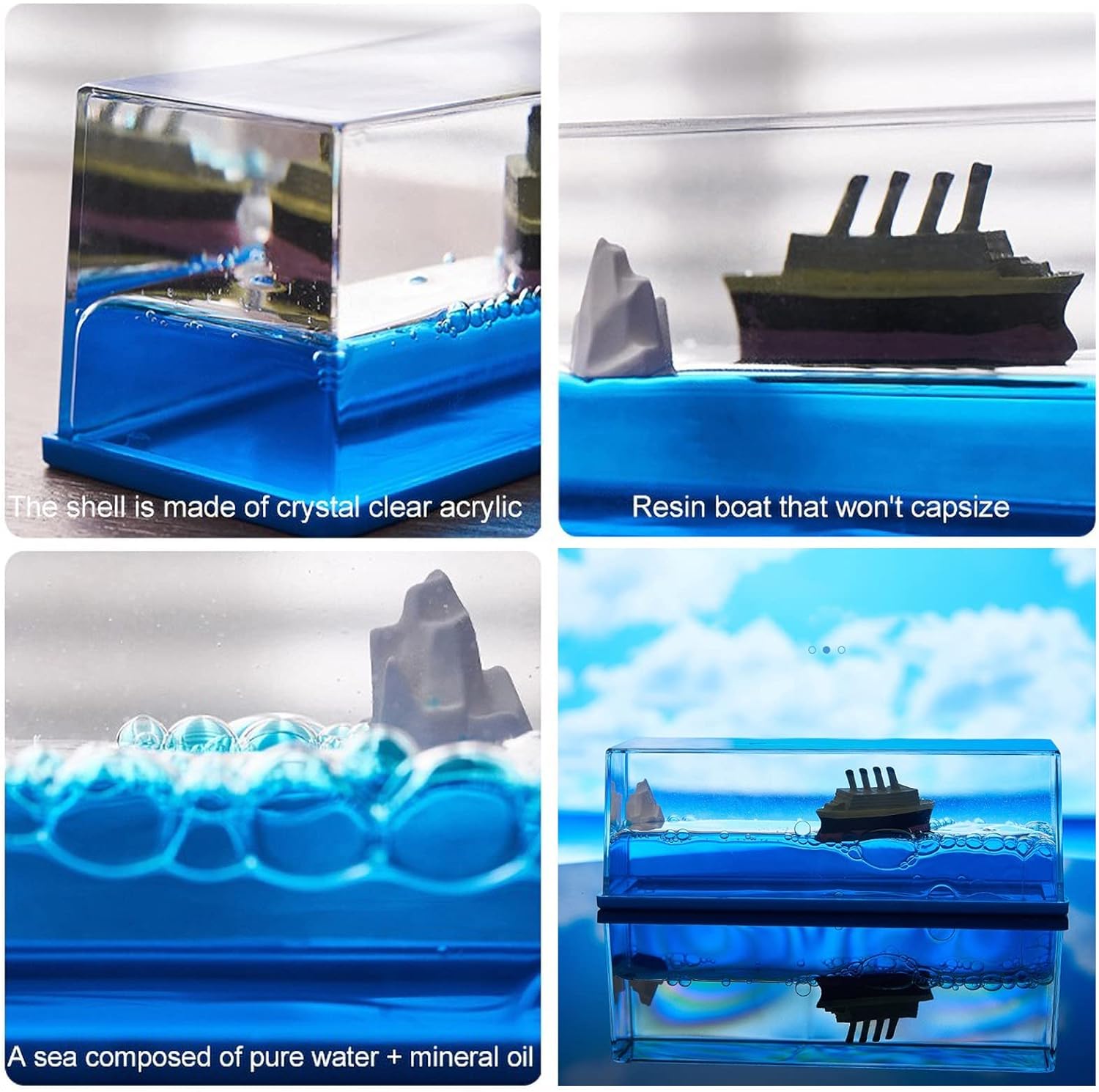 زينة ديكورية على شكل سفينة سياحية لا تغرق V2 - الصورة 5