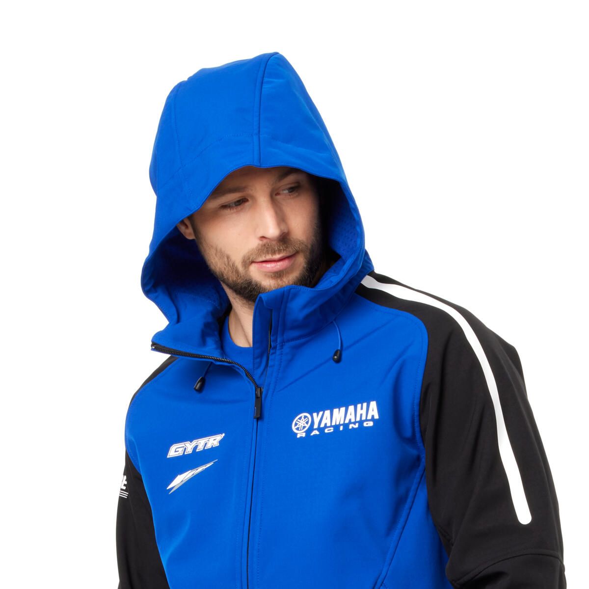 سترة ياماها ريسينغ Softshell زرقاء بقبعة للجنسين - الصورة 7