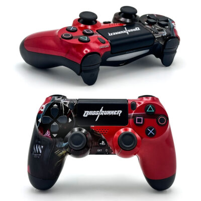 يد تحكم لاسلكية PS4 DualShock إصدار Ghost Runner (High Copy) ببطارية قابلة للشحن
