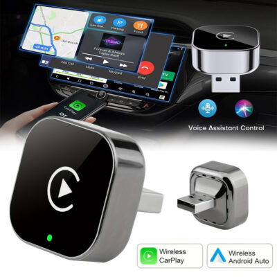 محول لاسلكي CarPlay وAndroid Auto للسيارات 2 في 1