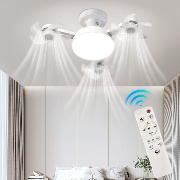 مروحة سقف LED بتصميم...