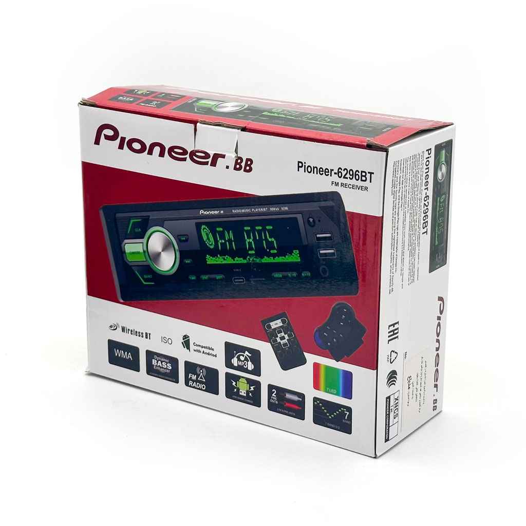 جهاز راديو سيارة Pioneer-6296BT مع بلوتوث ومشغل MP3 وإضاءة - الصورة 9