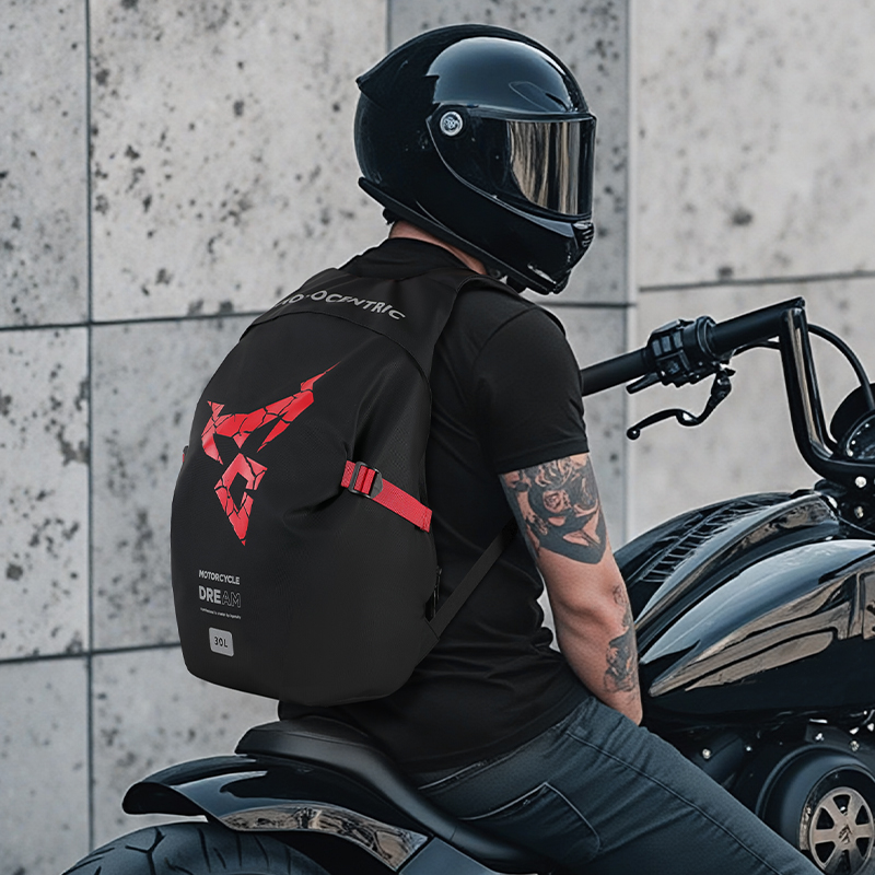 حقيبة ظهر MOTOCENTRIC مخصصة لحمل خوذة الدراجة النارية - الصورة 10
