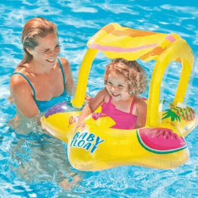 عوامة أطفال Intex مع مظلة مدمجة للحماية من أشعة الشمس 56573NP
