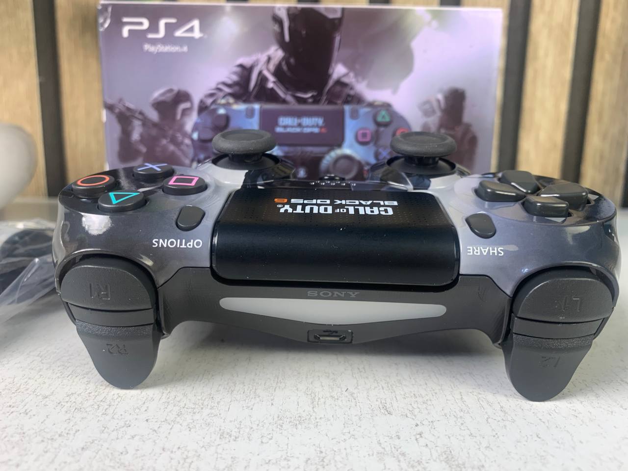 يد تحكم لاسلكية PS4 DualShock إصدار COD BO6 (High Copy) ببطارية قابلة للشحن - الصورة 4