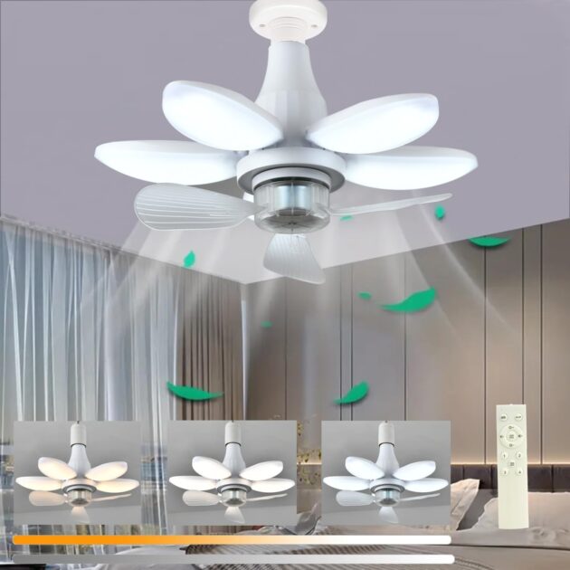 مروحة سقف بإضاءة LED...