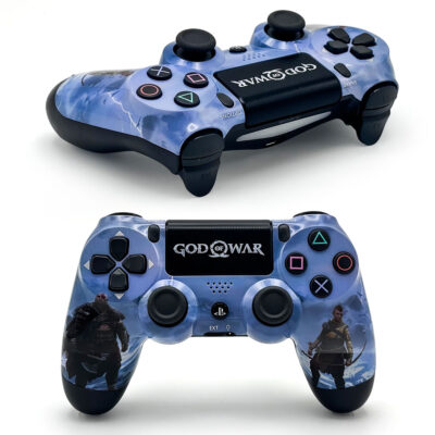 يد تحكم لاسلكية PS4 DualShock إصدار Ragnarok (High Copy) ببطارية قابلة للشحن