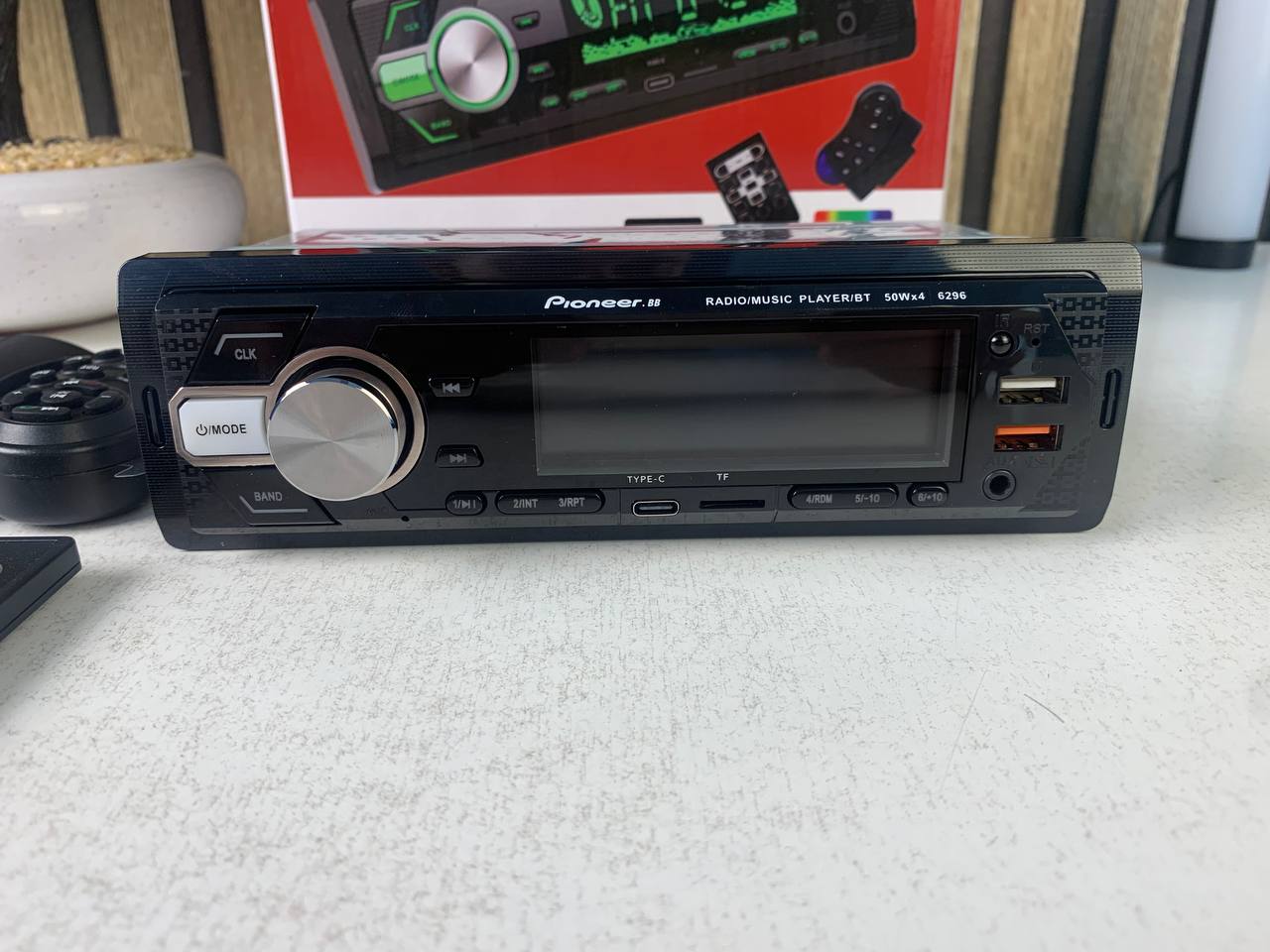 جهاز راديو سيارة Pioneer-6296BT مع بلوتوث ومشغل MP3 وإضاءة - الصورة 5