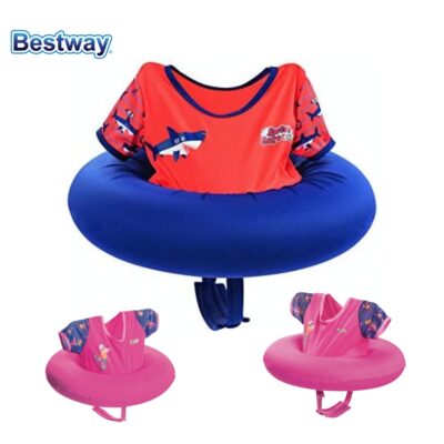 طقم عوامة وسترة سباحة للأطفال Bestway Swim Safe مقاس 51×51 سم