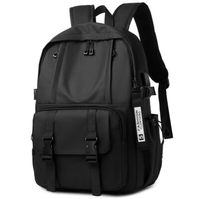 Sac à Dos Ergonomique et Imperméable Port USB Intégré Noir SACHM02N - حقيبة ظهر متعددة الوظائف للعمل والسفر مع منفذ شحن